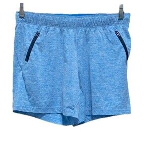 Liberty Pro Women’s Athletic Shorts Small Blue Zipper Pockets